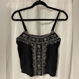Shyanne Western Beaded Crop Top - L